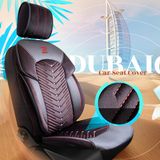 Coprisedili auto per Fiat Doblo (III) 2010-2016 DUBAI_Rosso 2+3