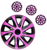 Dischetti Peugeot Draco CS 15&quot; Pink &amp; Black 4ks