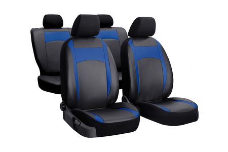 Coprisedili auto per Hyundai IX35 2010-2015 Design Leather Blu 2+3